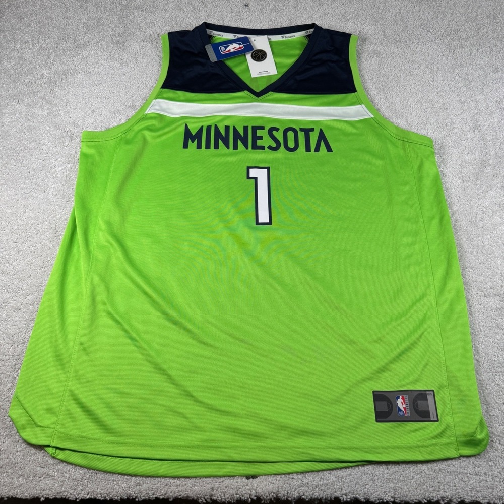 Minnesota Timberwolves Anthony Edwards NBA Jersey XXL Neon Green Mens 2XL